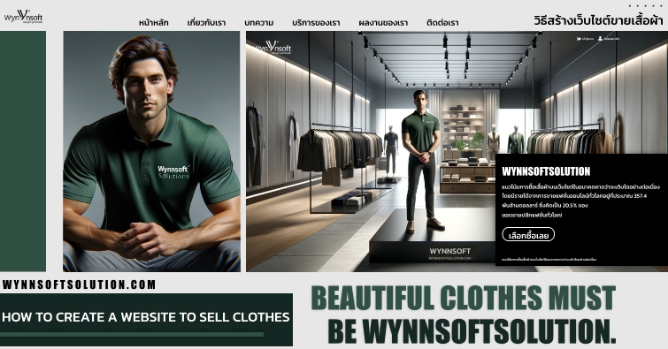 วิธีสร้างเว็บไซต์ขายเสื้อผ้า (How to create a website to sell clothes)
